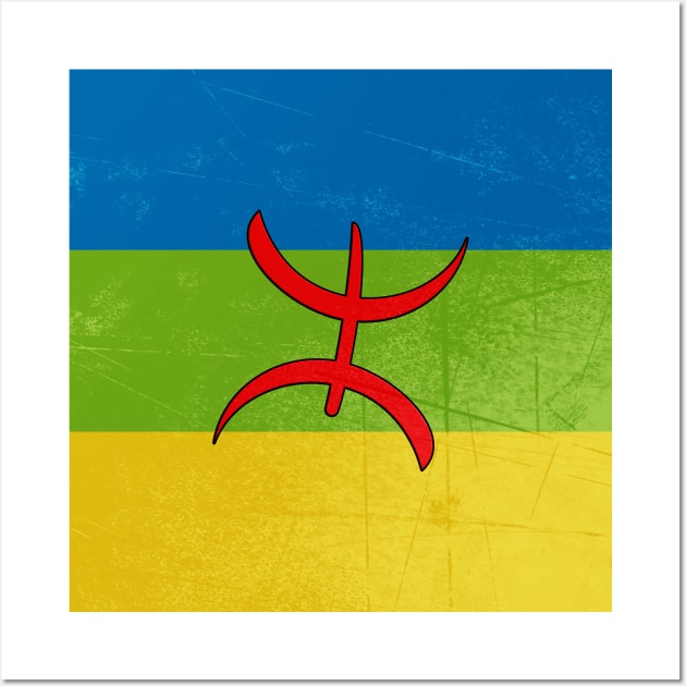 Amazigh Flag Wall Art by Art Studio